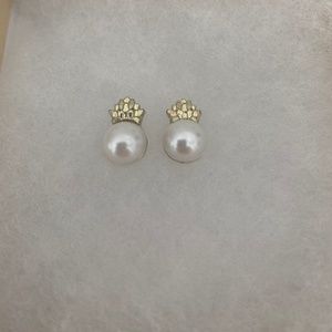 MarleyLilly Pineapple Pearl Studs